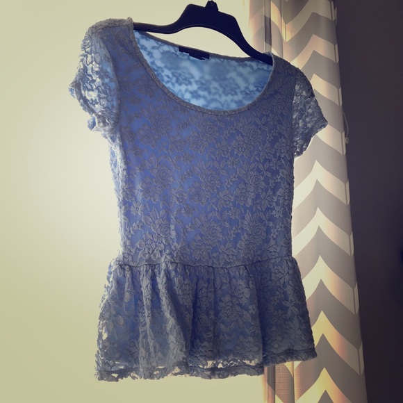Forever 21 Tops - Blue lace top